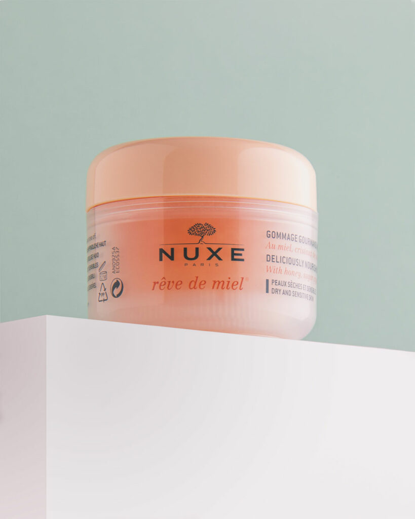 Visual Mount, product photography, Cosmetics, nuxe, reve de miel